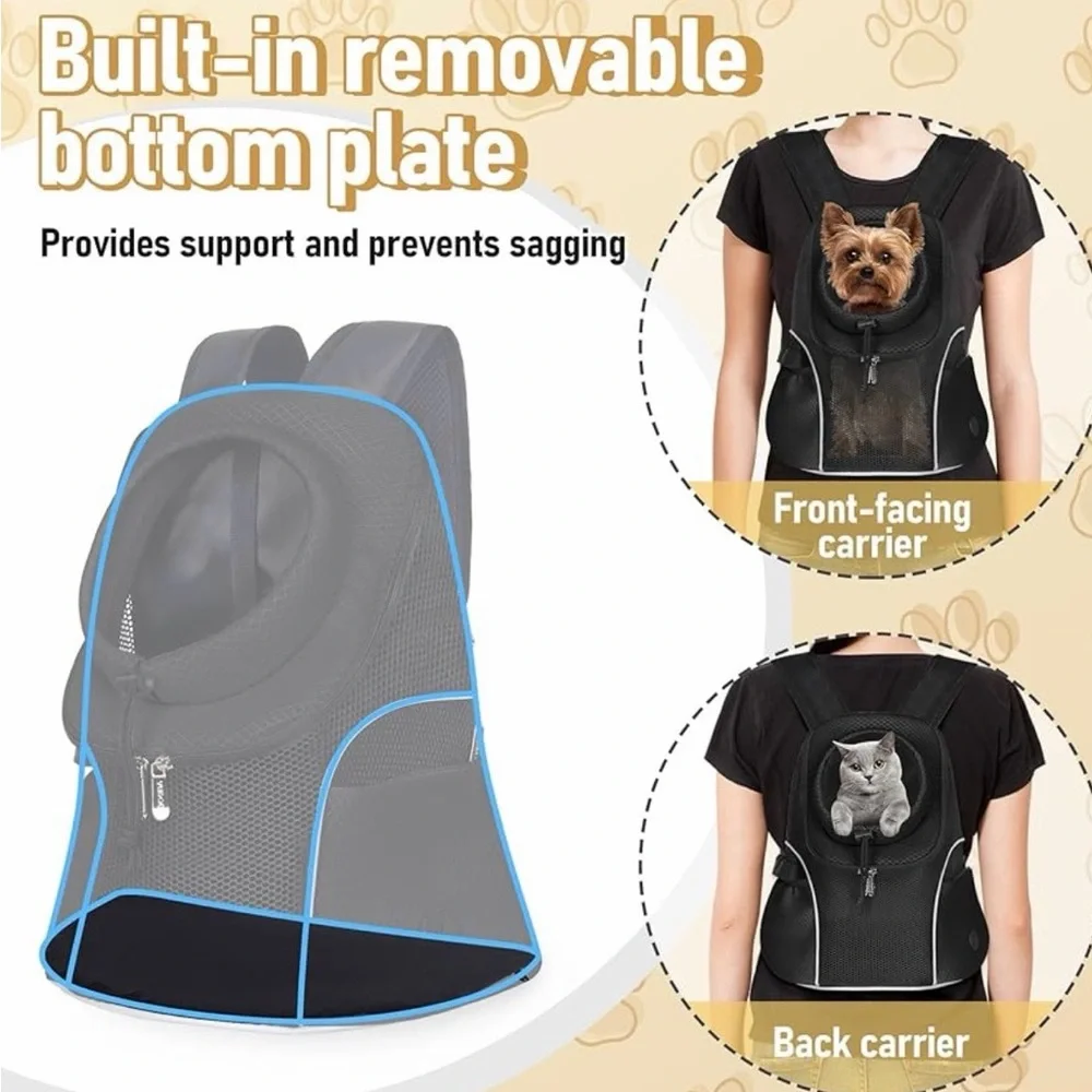 Pet Carrier Backpack with Mesh Ventilation